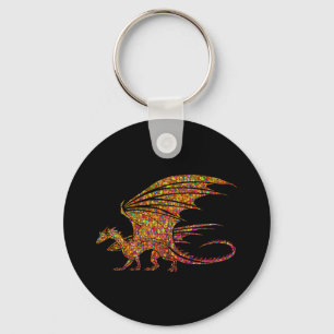 Llavero Incríble Dragón Mosaico