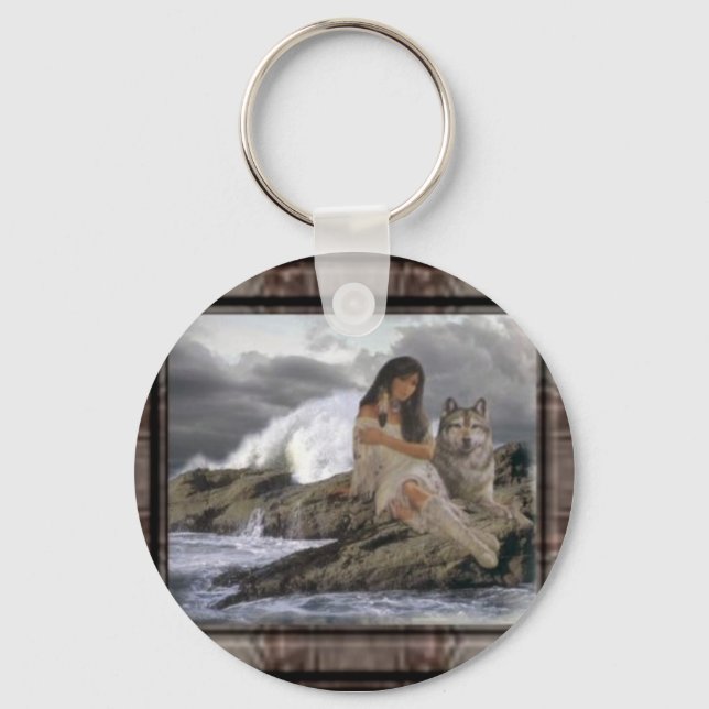 Llavero IndainMaiden_Wolf (Anverso)