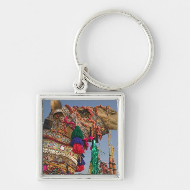 Llavero INDIA, Rajasthan, Pushkar: FERIA DE CAMELLOS DE PU (Frente)