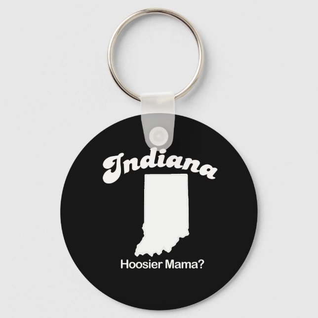 Llavero Indiana - Camiseta Hoosier Mama (Anverso)