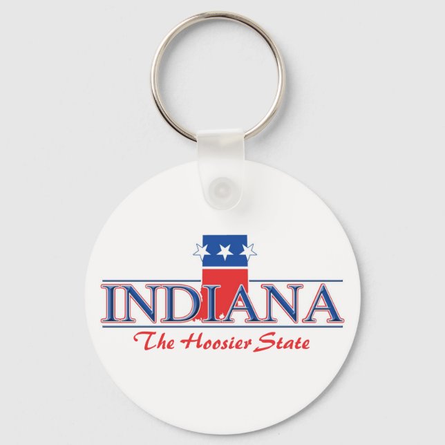 Llavero Indiana Patriótica Keychain (Anverso)