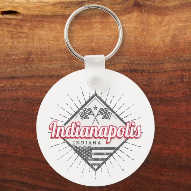 Llavero Indianapolis City Indiana Estados Unidos (Anverso)