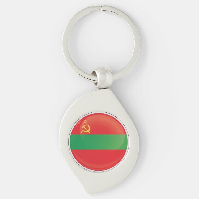 Llavero Indicador de icono de la ronda de Transnistria (Anverso)
