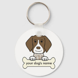 Llavero Indicador de pelo corto alemán personalizado