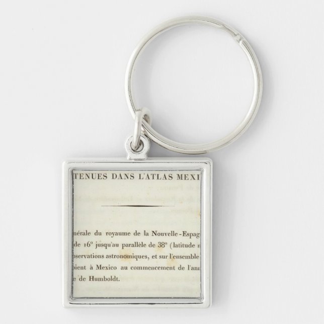 Llavero Índice 1 Nueva España (Frente)