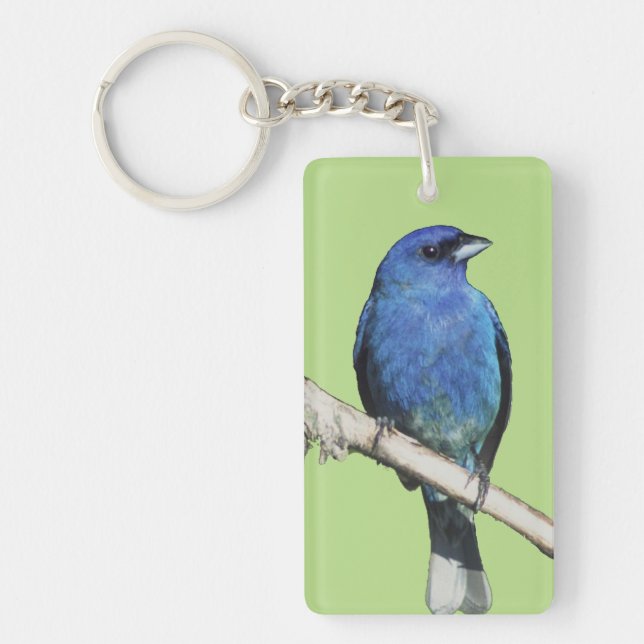 Llavero Indigo Bunting (Frente)
