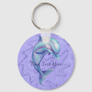 Llavero Indigo Dolphin Keychain