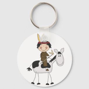 Llavero Indio en las camisetas y los regalos del caballo