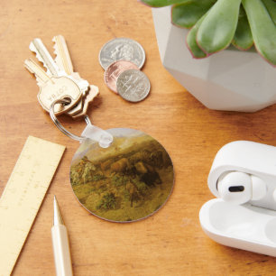 Llavero Indios antiguos, caza de búfalos por CM Russell