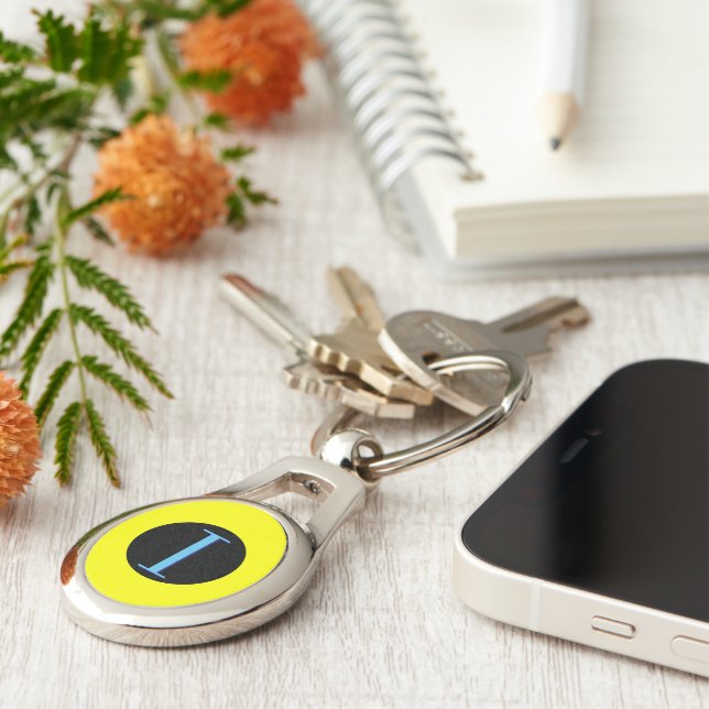 Llavero Infante de marina náutico del alfabeto de la letra (Lateral)