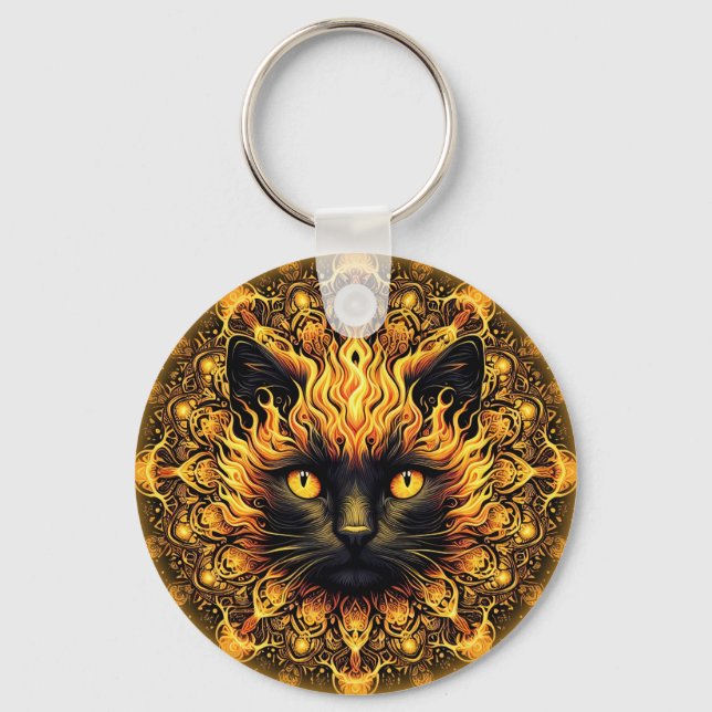 Llavero Inferno Kitty Mandala (Anverso)