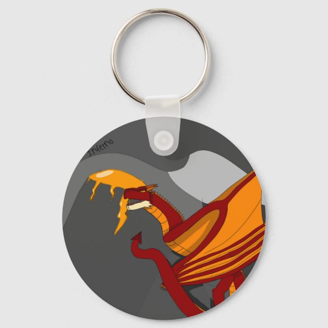 Llavero Inferno the fire dragon Keychain (Anverso)