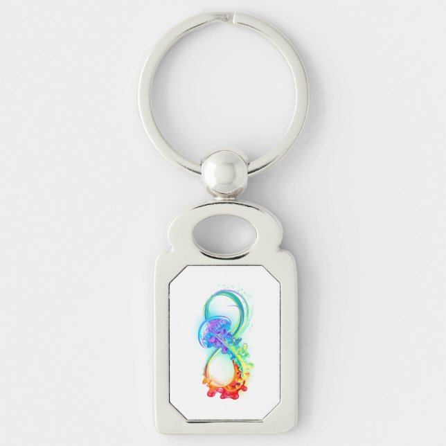 Llavero Infinidad con las medusas del arcoiris (Anverso)