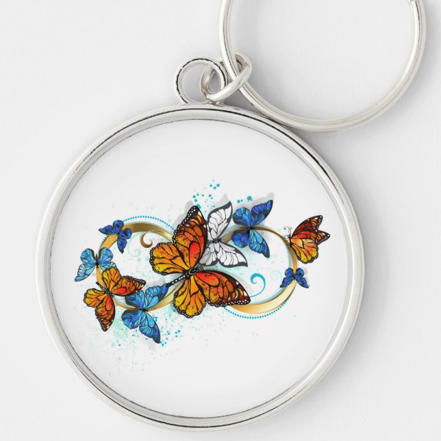 Llavero Infinidad de Mariposas Monarca (Frente)