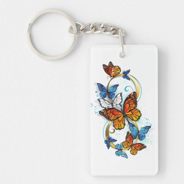 Llavero Infinidad de Mariposas Monarca (Frente)