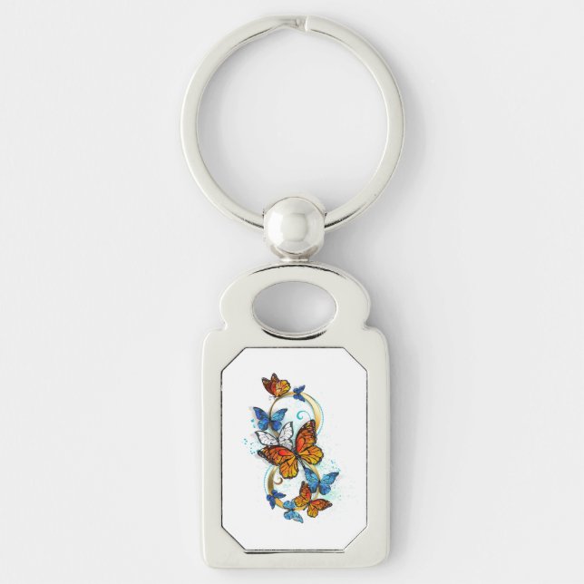 Llavero Infinidad de Mariposas Monarca (Anverso)