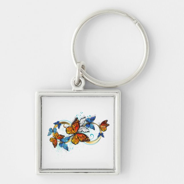 Llavero Infinidad de Mariposas Monarca (Frente)