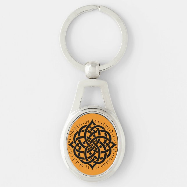 Llavero Infinite Harmony: Sacred Mandala Celtic Symbol Art (Anverso)