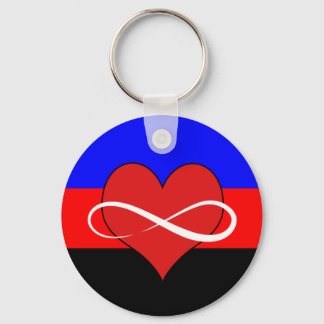 Llavero Infinite Heart with Flag