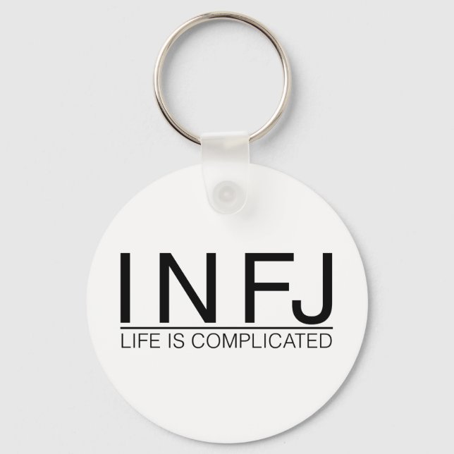 Llavero INFJ Life es complicado (Anverso)