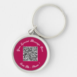 Llavero Información de código QR Información especial de t