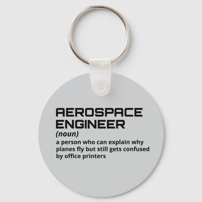 Llavero Ingeniero aeroespacial - Graciosa definición B-5 (Anverso)