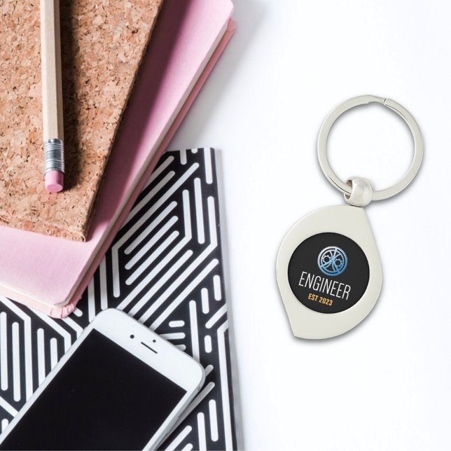 Llavero Ingeniero creado, Personalizado de licenciado en i (Subido por el creador)