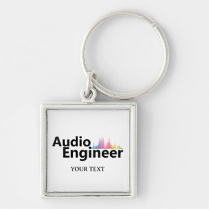 Llavero Ingeniero de sonido personalizado Ingeniería de au