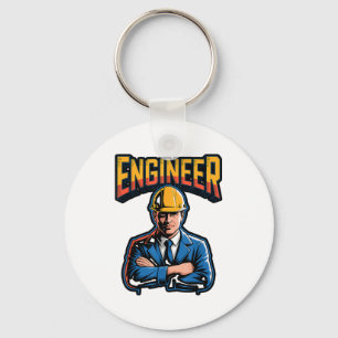 Llavero Ingeniero en letras griegas humor nerd de Stem