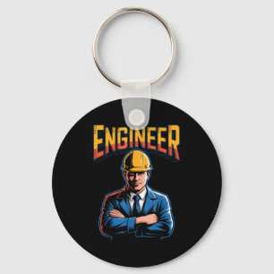 Llavero Ingeniero en letras griegas humor nerd Stem 