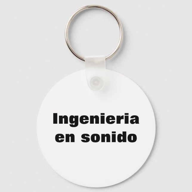 Llavero  ingeniero en sonido (Anverso)