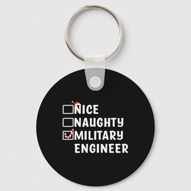 Llavero Ingeniero Militar Funny Navidades Eng (Anverso)