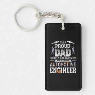 Llavero Ingeniero Orgulloso Papá De Un Ingeniero De Automó