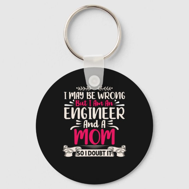 Llavero Ingeniero, Soy Ingeniero Y Mamá (Anverso)