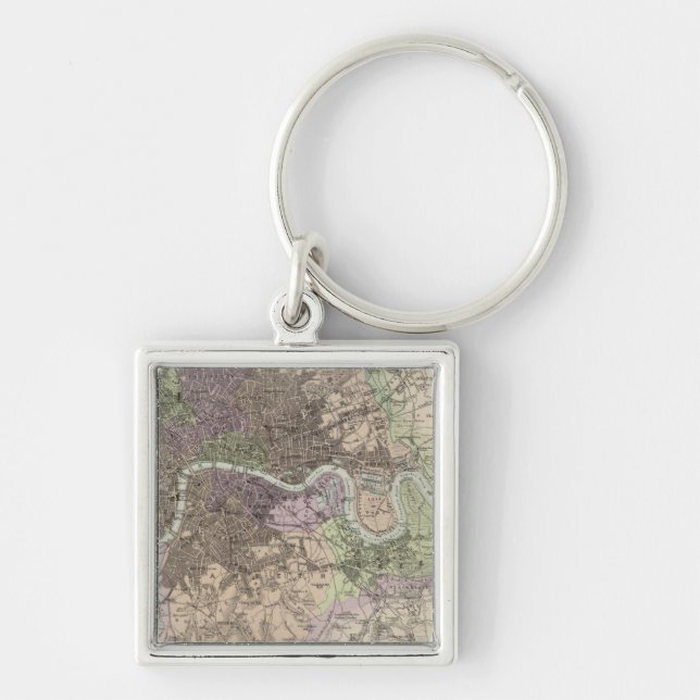 Llavero Inglaterra y Gales: ciudades, puertos y puertos (Frente)