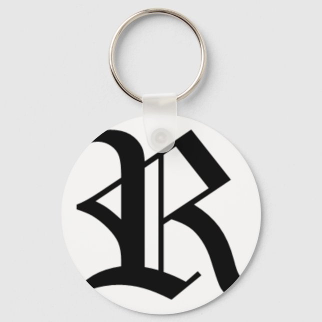 Llavero Inglés antiguo de R-text (Anverso)