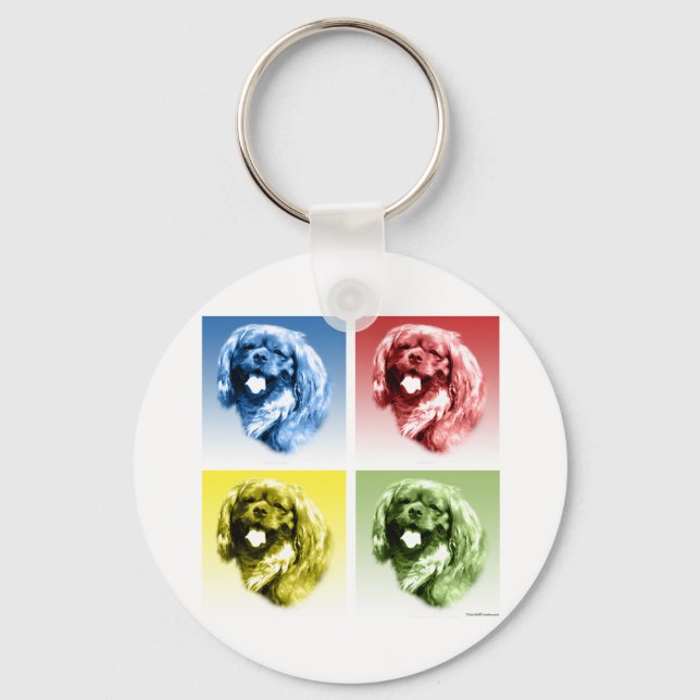 Llavero Inglés Toy Spaniel Pop (Anverso)