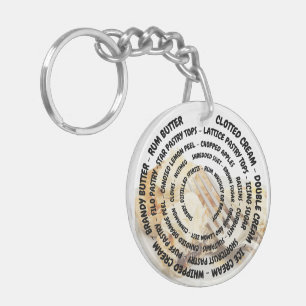 Llavero Ingredientes de grano de mozo concéntrico con tapo