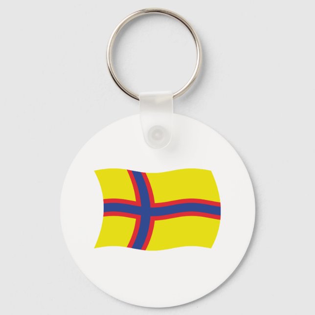 Llavero Ingrian Finns Flag Keychain (Anverso)