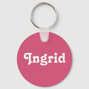 Llavero Ingrid de la cadena de claves