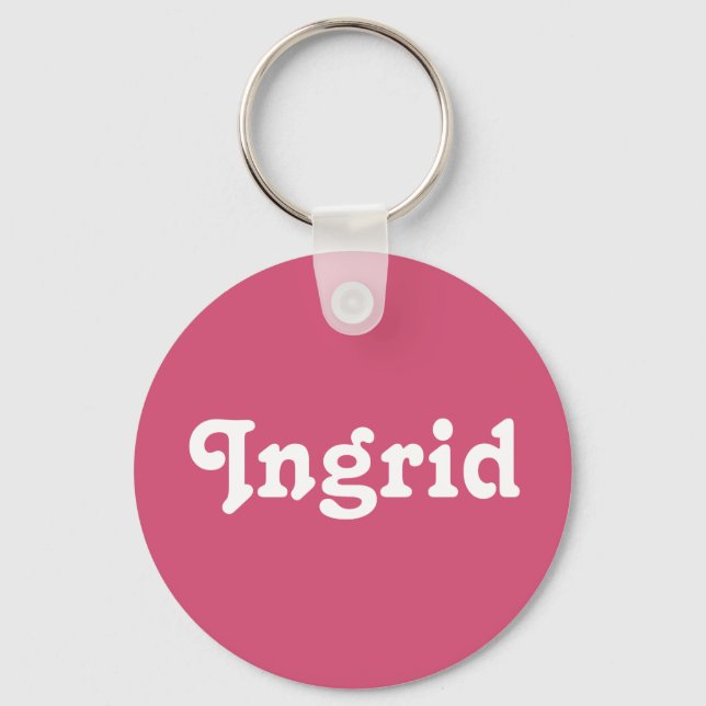 Llavero Ingrid de la cadena de claves (Anverso)