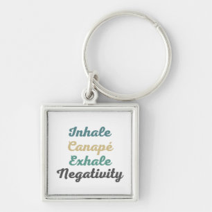 Llavero Inhale Canapé Exhale Negatividad Keychain