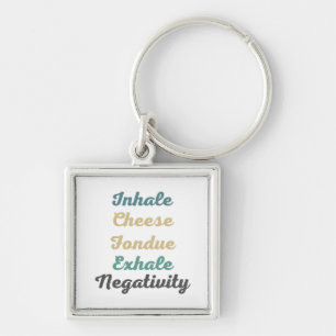 Llavero Inhale Candy Exhale Negatividad Keychain