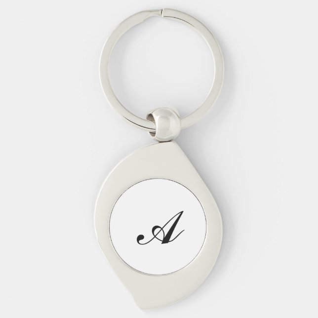 Llavero Inicial de nombre personalizado (Anverso)