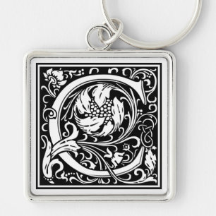 Llavero Inicial decorativa "C" de la letra
