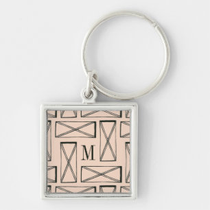 Llavero Inicial   Diseño del rectángulo geométrico X