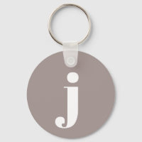 Inicial monogramado minimalista en Taupe Brown
