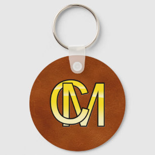Llavero iniciales C et M en o