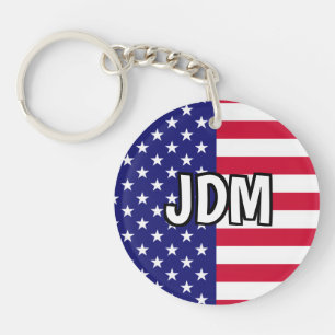 Llavero Iniciales del Personalizado de Bandera de Estados