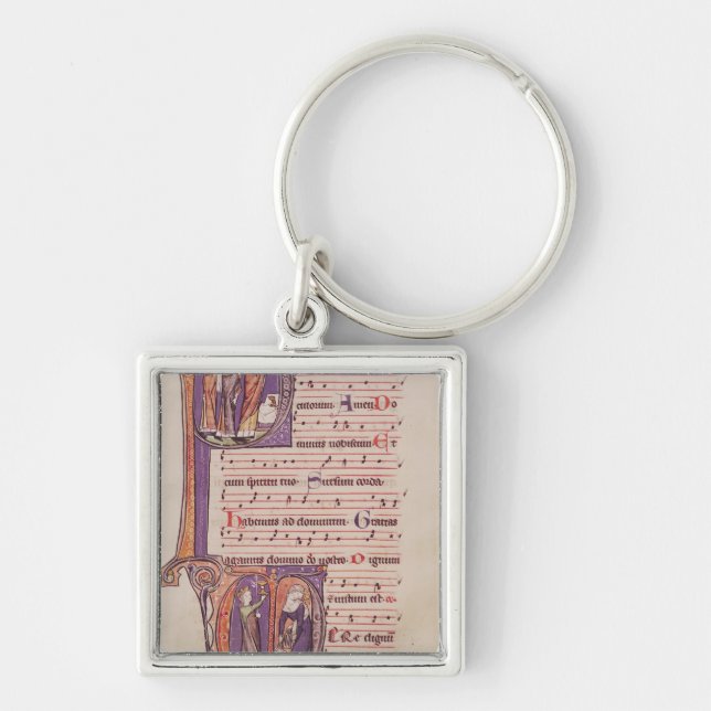 Llavero Iniciales 'P de Historiated (Frente)